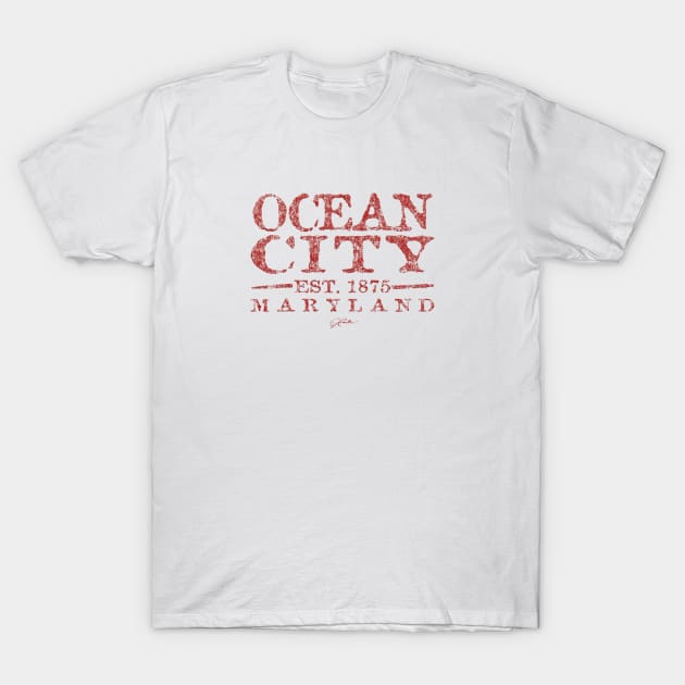 Ocean City, Maryland, Est. 1875 T-Shirt by jcombs